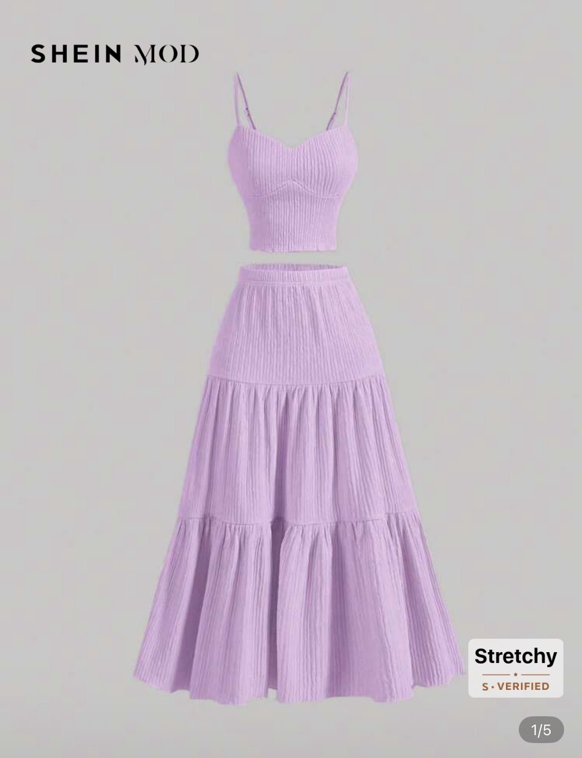 Purple crop top set
